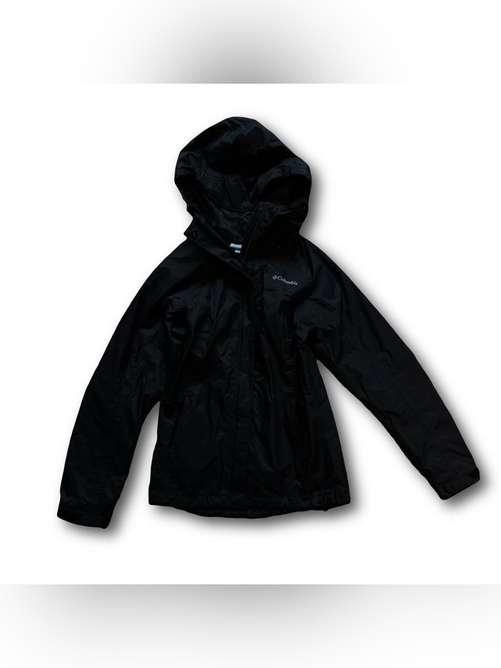 Columbia black windbreaker rain jacket